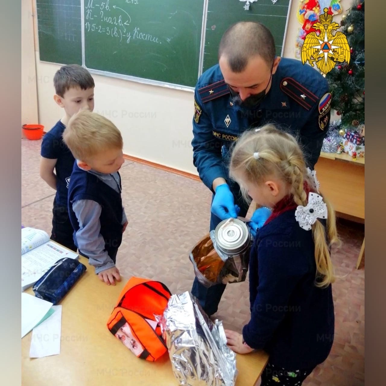 В школе Рославльского района прошёл урок пожарной безопасности